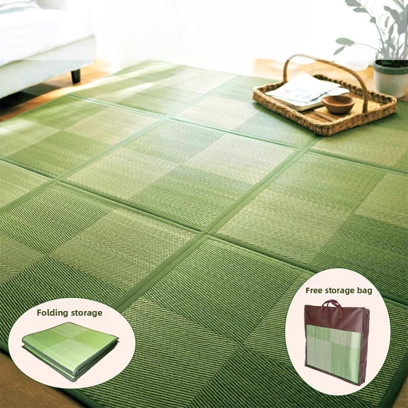 Tatami Mat Rush - Japonês eco-friendly rush grama esteira dobrável