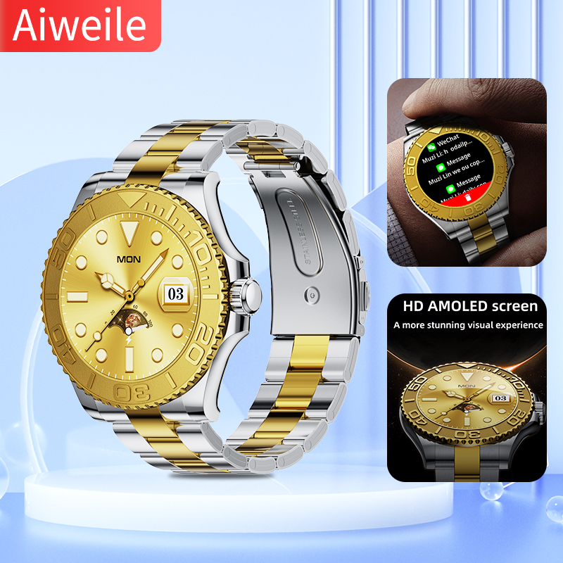 Japanese Lifestyle Gifts - Aiweile-AW46 relógio inteligente para homens, bluetooth,