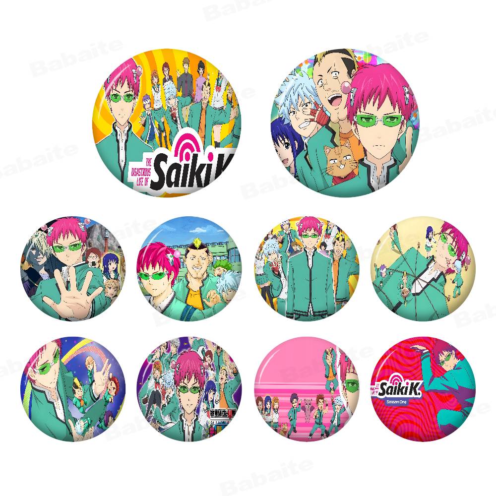 Japanese Lifestyle Gifts - Broches Criativos Redondos de Anime Japonês