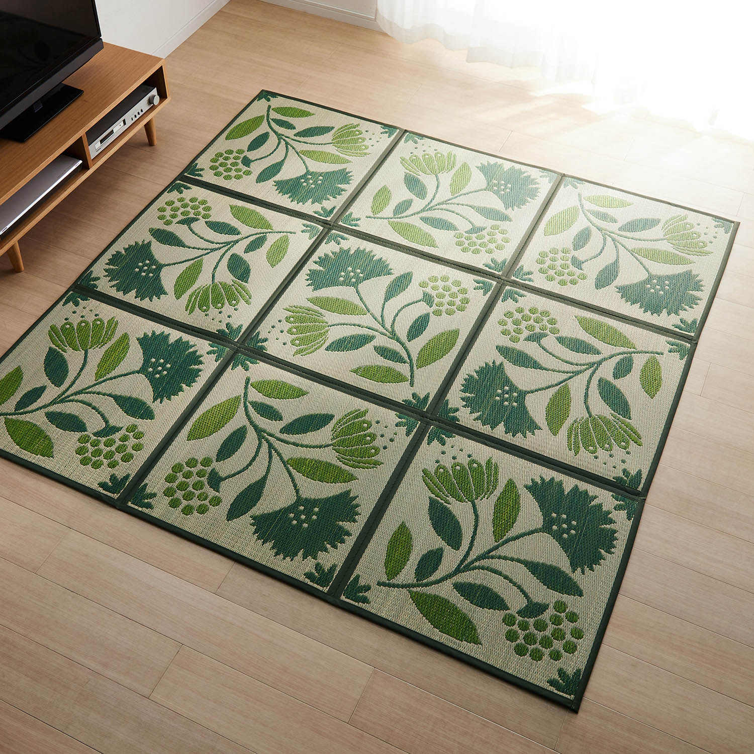 Tapete de chão de grama rush e - Tatami Mat Rush avaliação e preço