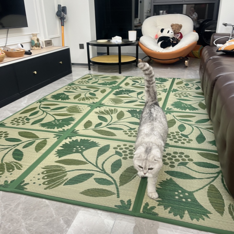 Tapete de chão de grama rush e - Tatami Mat Rush avaliação e preço