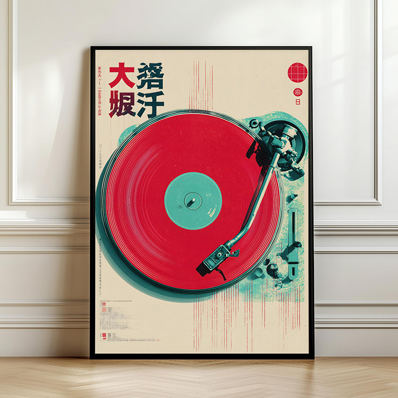 Japonês disco de vinil retro m - Japanese Lifestyle Gifts avaliação e preço
