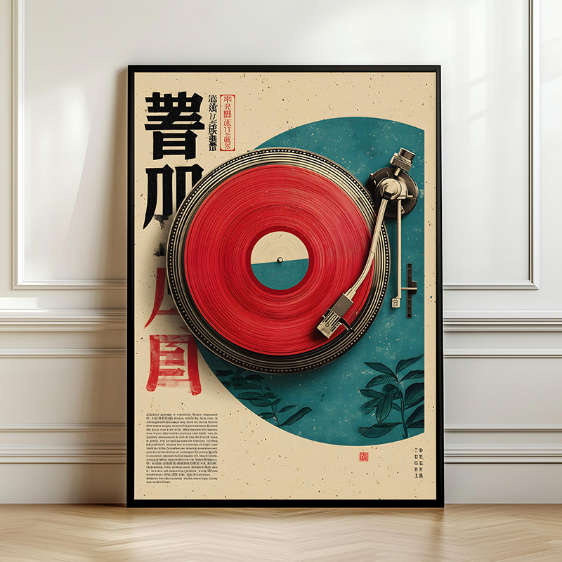 Japonês disco de vinil retro m - Japanese Lifestyle Gifts avaliação e preço