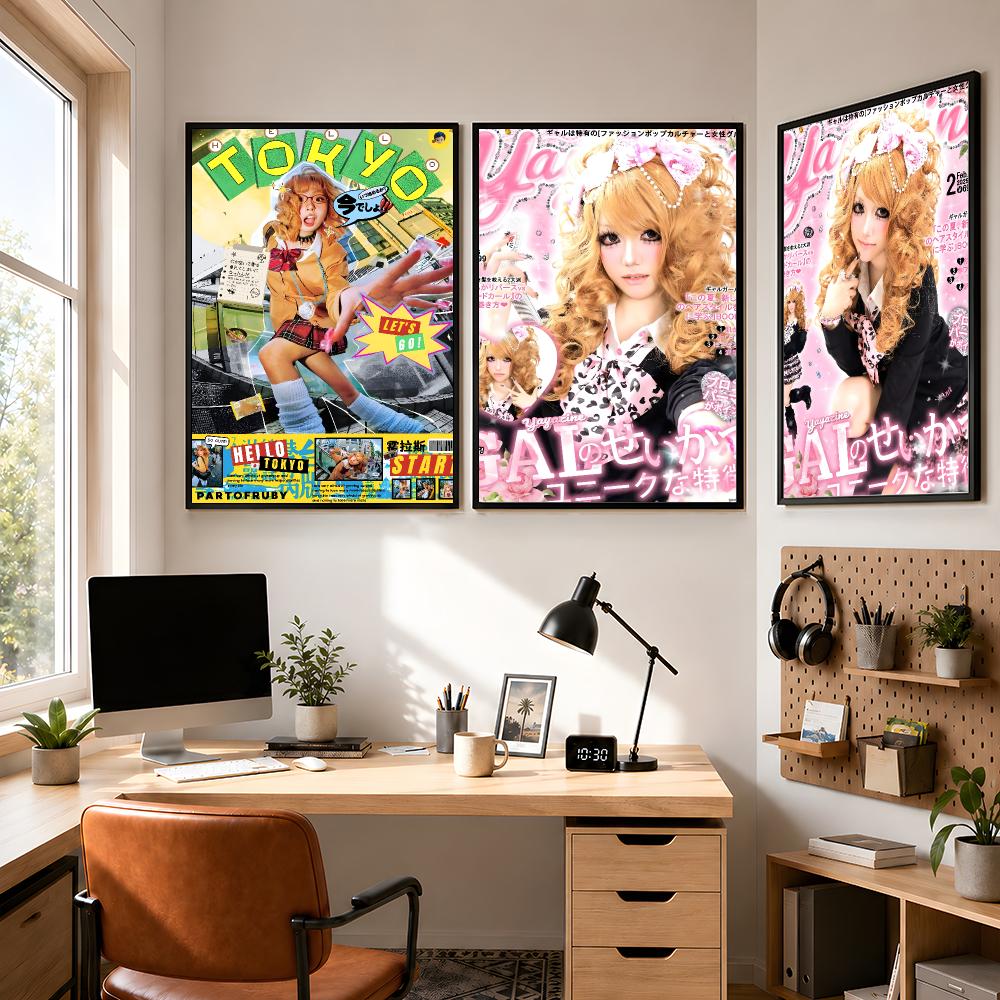 Pôster de Estilo Japonês Gyaru - Japanese Lifestyle Gifts avaliação e preço