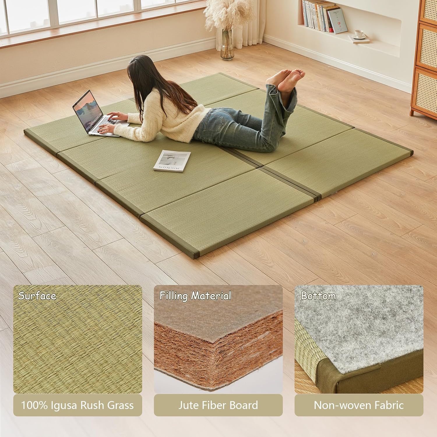 Tapete Tradicional Japonês Tat - Tatami Mat Rush avaliação e preço