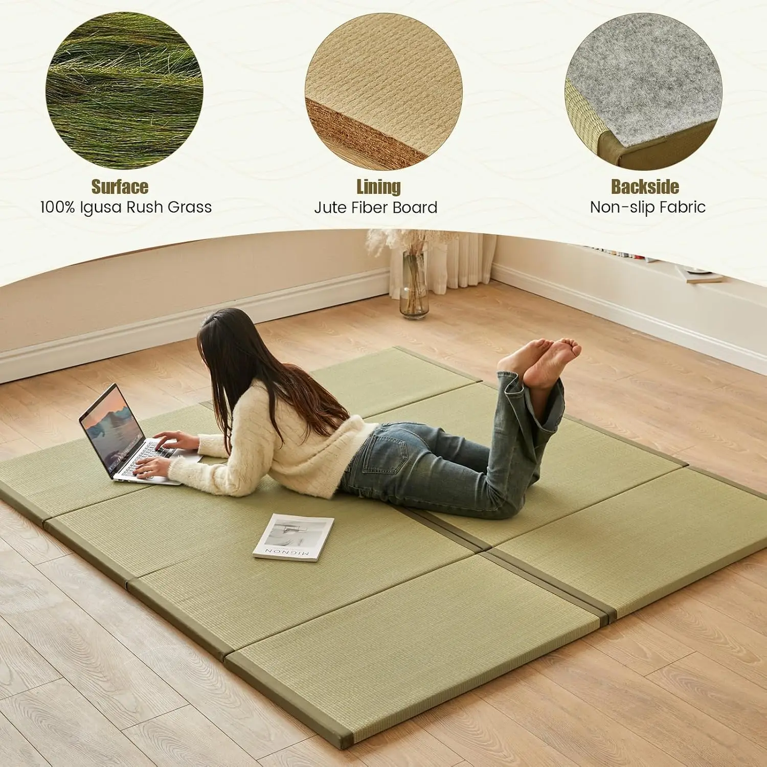 Tapete Tatami Japonês, Colchão - Tatami Mat Rush avaliação e preço